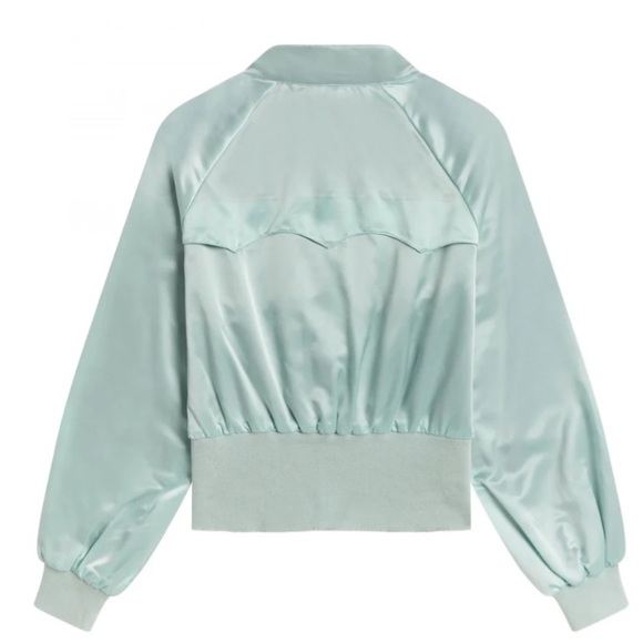 Fred Perry X Amy Winehouse Sourpuss Satin Harrington Track Jacket size 12 Plus - Picture 2 of 4